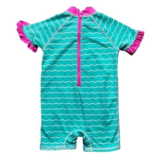 Wippette Baby Girls Fish Rash Guard Swim Suit Size 12 Months - Picture 6 of 6